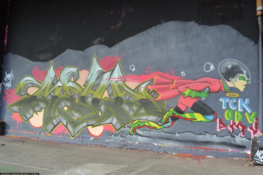 Graffiti de Kars et Meha à L'Aérosol Paris (19 novembre 2017)