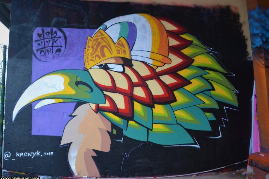 Kronik One - Artiste Graffiti au Wall of Fame L'Aérosol