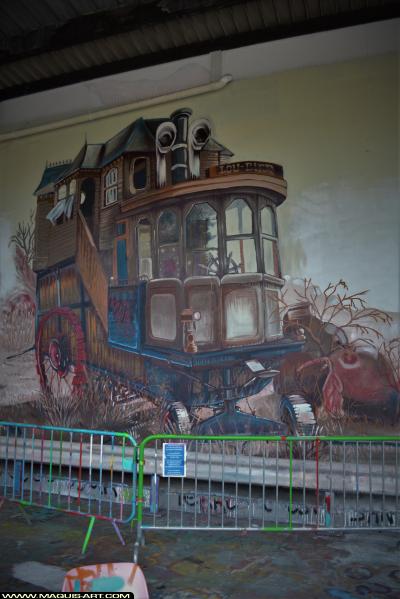 Graffiti de Billygee à L'Aérosol Paris (23 novembre 2017)