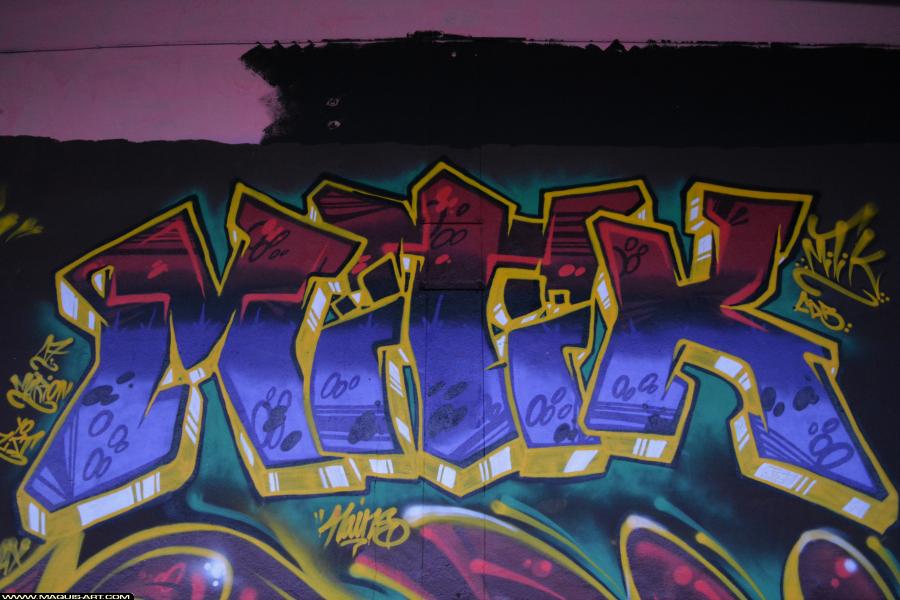 Graffiti de Mitik à L'Aérosol Paris (1 décembre 2017)