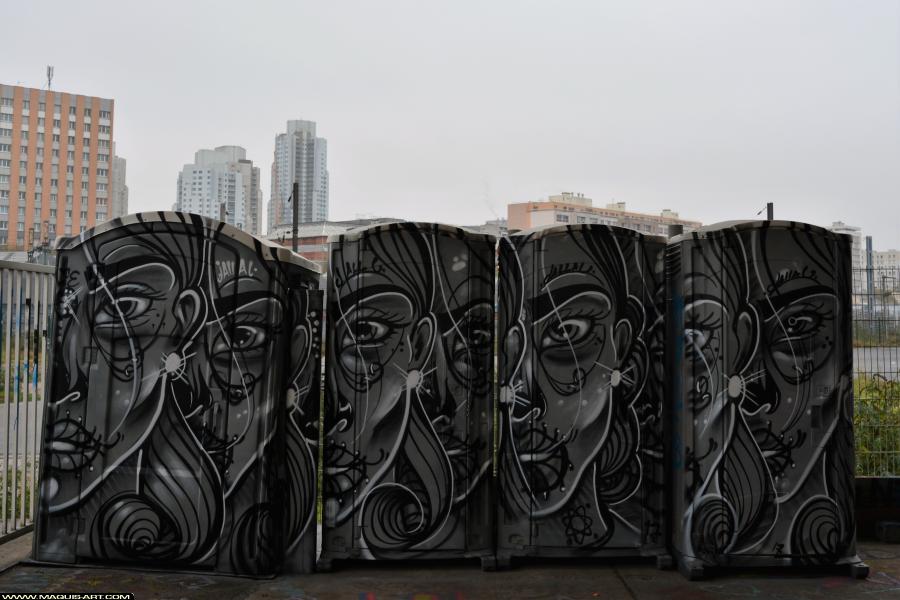Graffiti de Jallal à L'Aérosol Paris (3 décembre 2017)