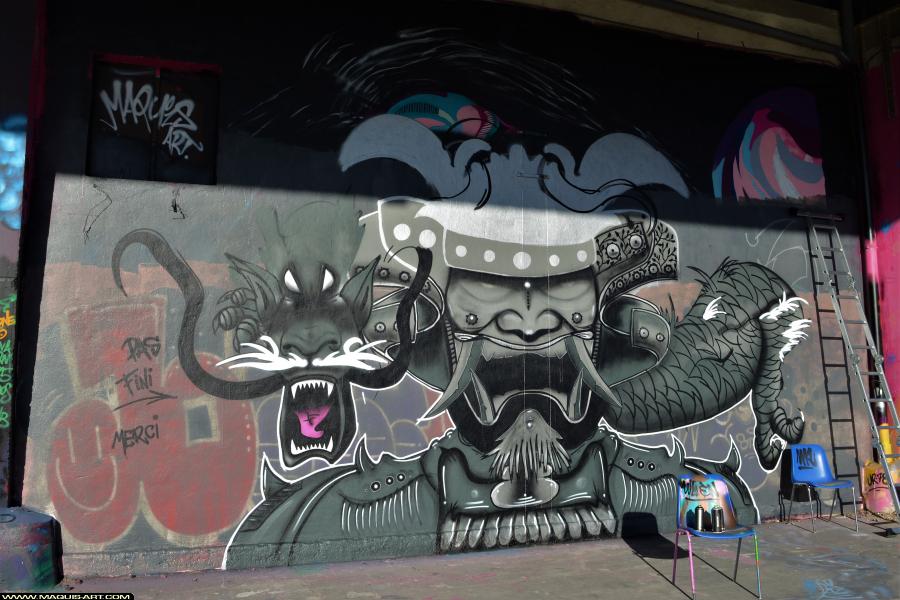 Graffiti d'Ur78 à L'Aérosol Paris (9 décembre 2017)