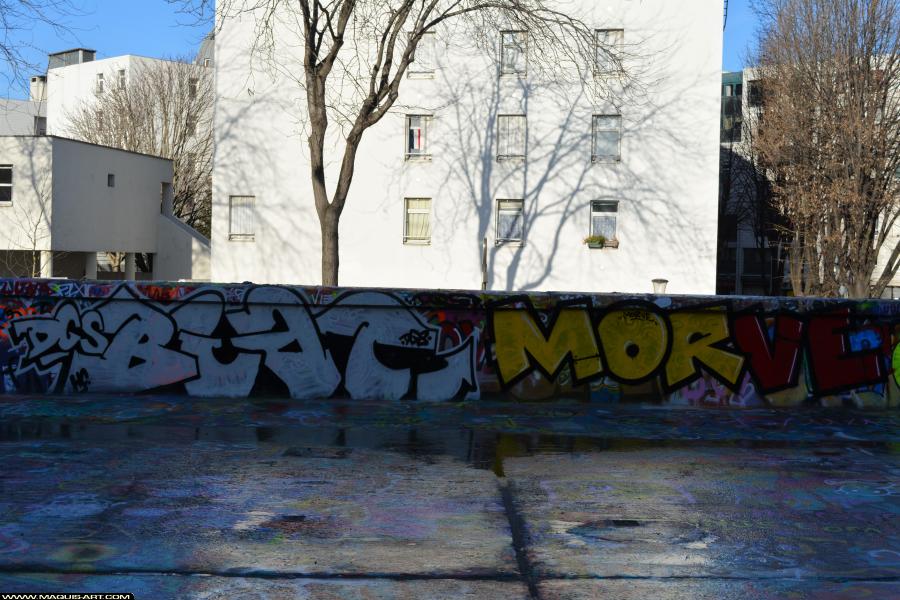 Morve - Artiste Graffiti au Wall of Fame L'Aérosol