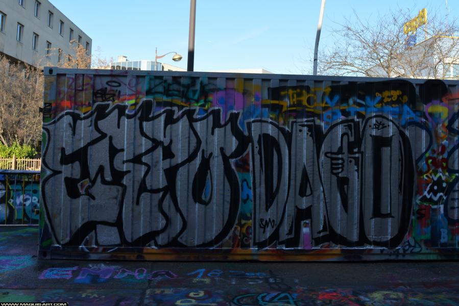 Graffiti de Dago et Erpo à L'Aérosol Paris (9 décembre 2017)