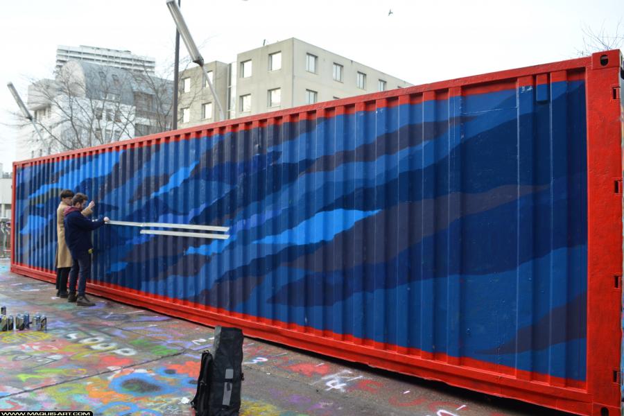 Graffiti de ??? à L'Aérosol Paris (17 décembre 2017)