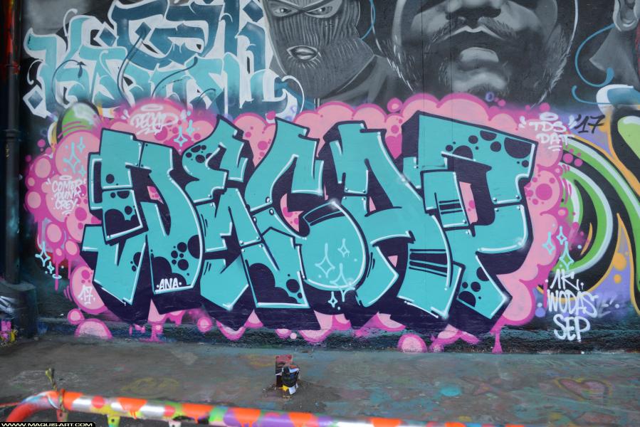 Graffiti de Decap à L'Aérosol Paris (17 décembre 2017)