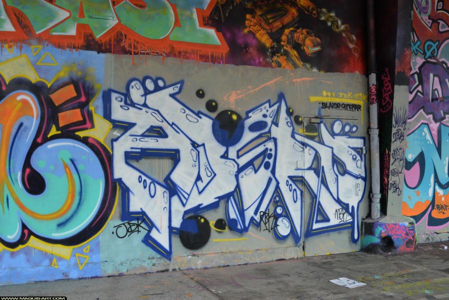 Graffiti d'Absru à L'Aérosol Paris (29 décembre 2017)