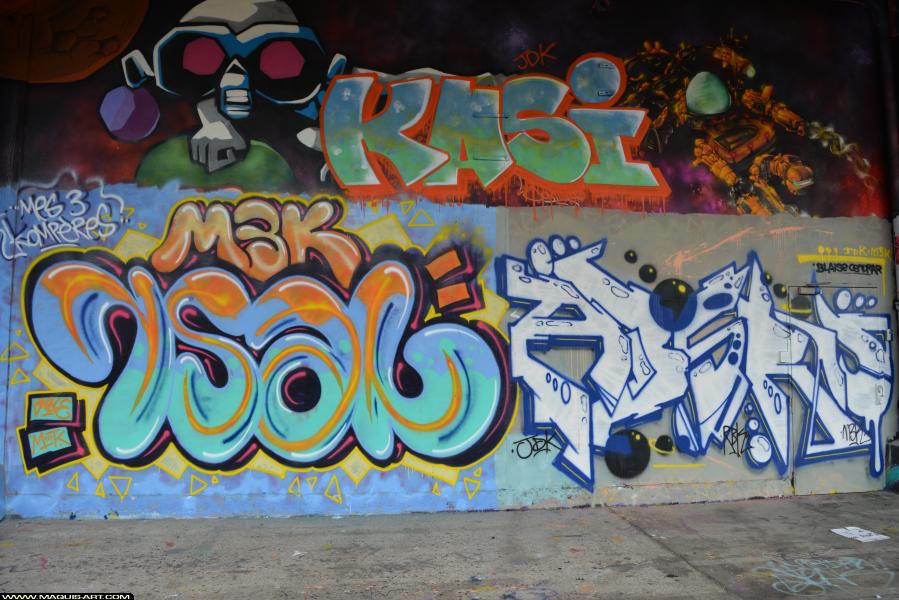 Graffiti de Rsal et Absru à L'Aérosol Paris (29 décembre 2017)