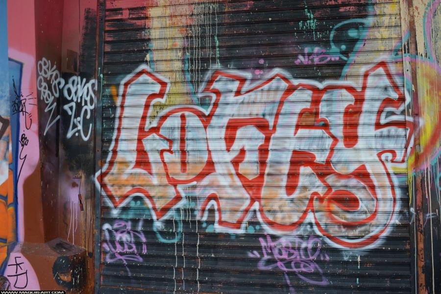 Graffiti de Lofty à L'Aérosol Paris (29 décembre 2017)