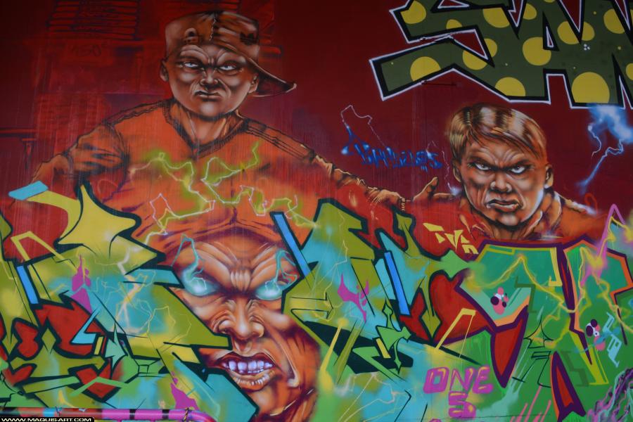 Graffiti de Fast à L'Aérosol Paris (30 décembre 2017)