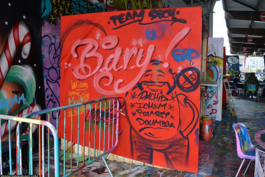 Graffiti de ??? à L'Aérosol Paris (30 décembre 2017)
