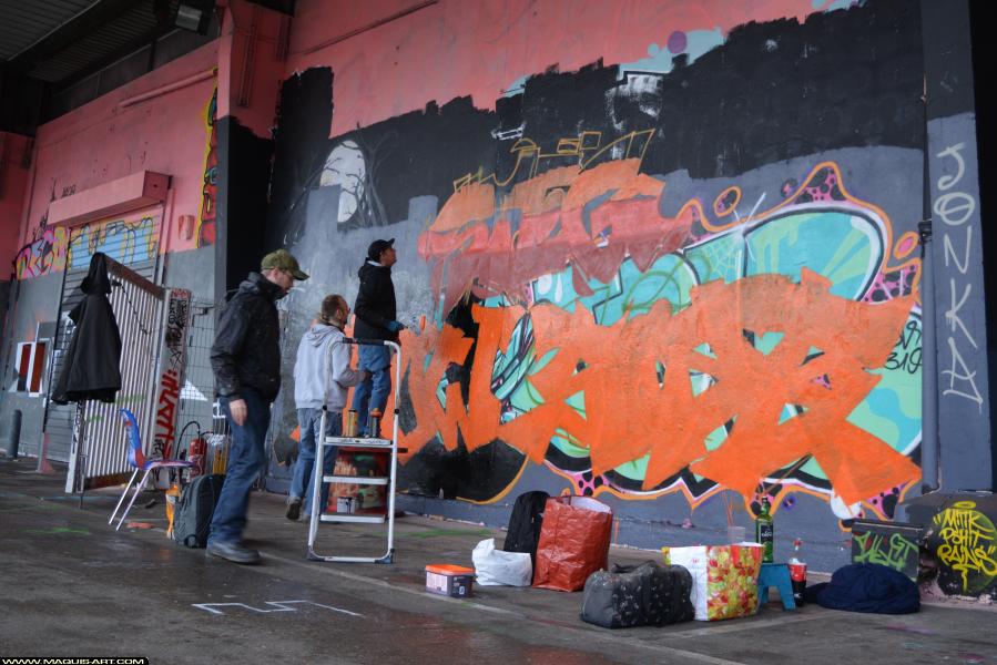 Graffiti de Size, Steg et Neow à L'Aérosol Paris (31 décembre 2017)