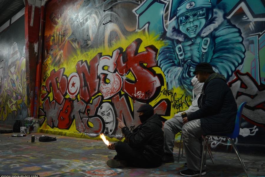 Graffiti de ??? à L'Aérosol Paris (7 janvier 2018)