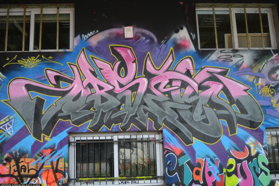 Graffiti d'Obsek à L'Aérosol Paris (1 janvier 2018)