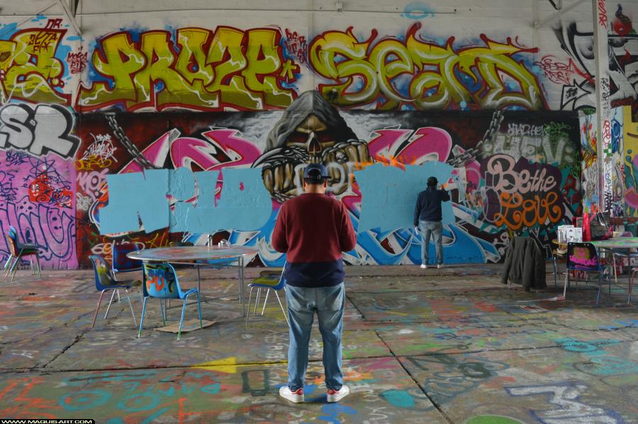 Frene - Artiste Graffiti au Wall of Fame L'Aérosol