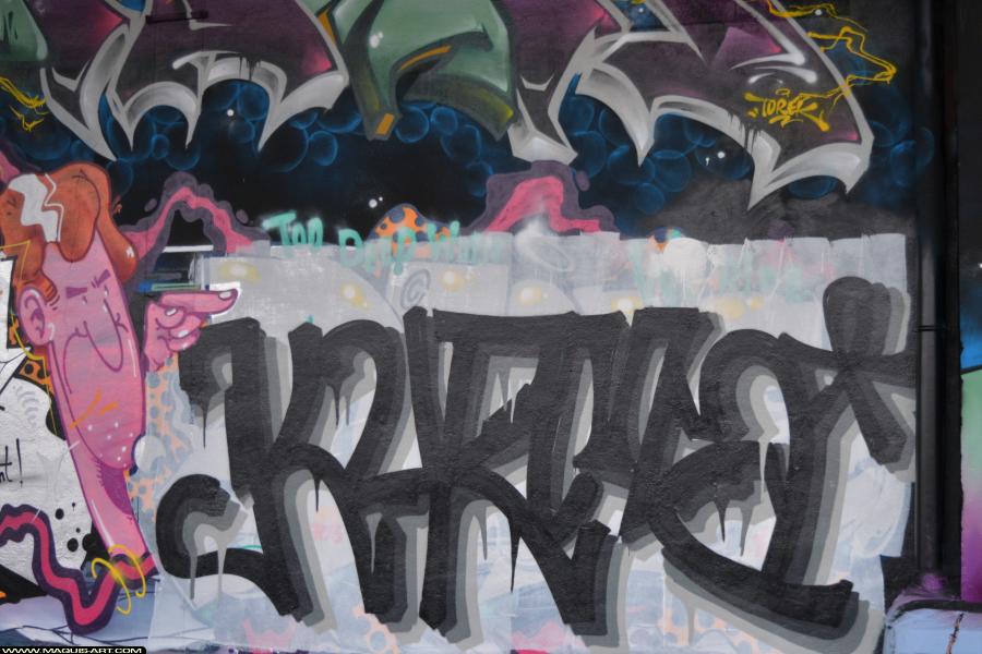 Kurma - Artiste Graffiti au Wall of Fame L'Aérosol