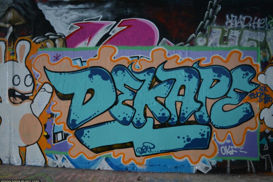 Graffiti de Dekape à L'Aérosol Paris (14 janvier 2018)