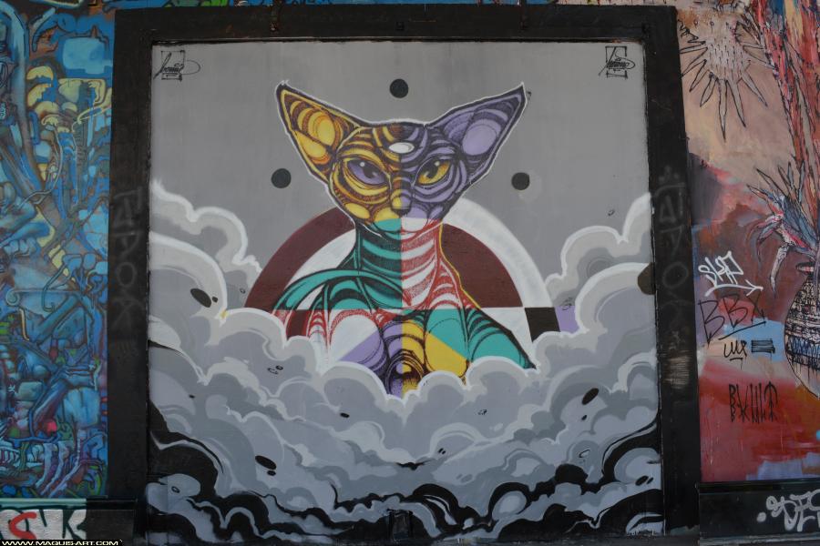 Graffiti de Norione à L'Aérosol Paris (17 janvier 2018)