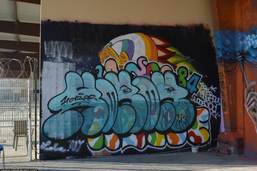 Graffiti de Horor à L'Aérosol Paris (14 janvier 2018)