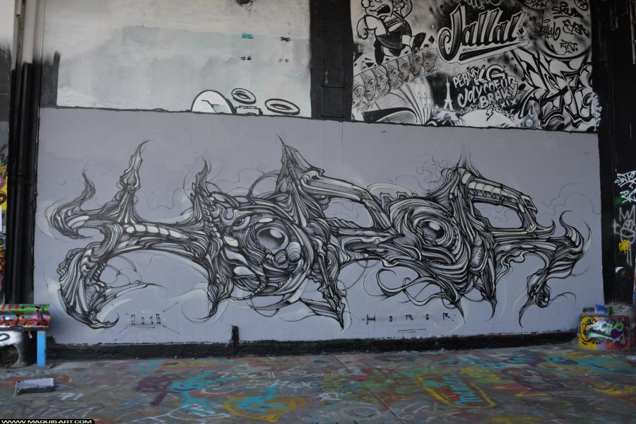 Graffiti de Horor à L'Aérosol Paris (17 janvier 2018)