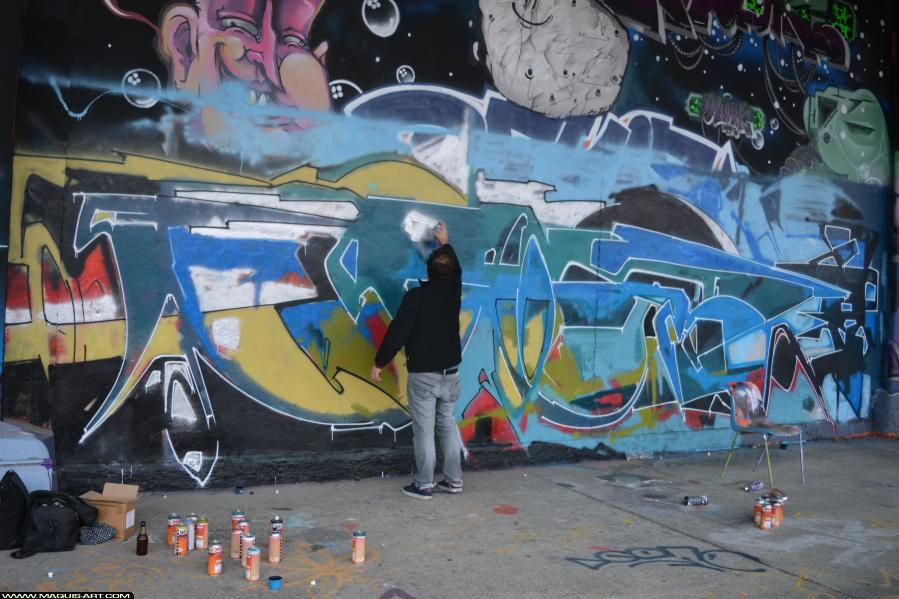 Graffiti de ??? à L'Aérosol Paris (22 janvier 2018)