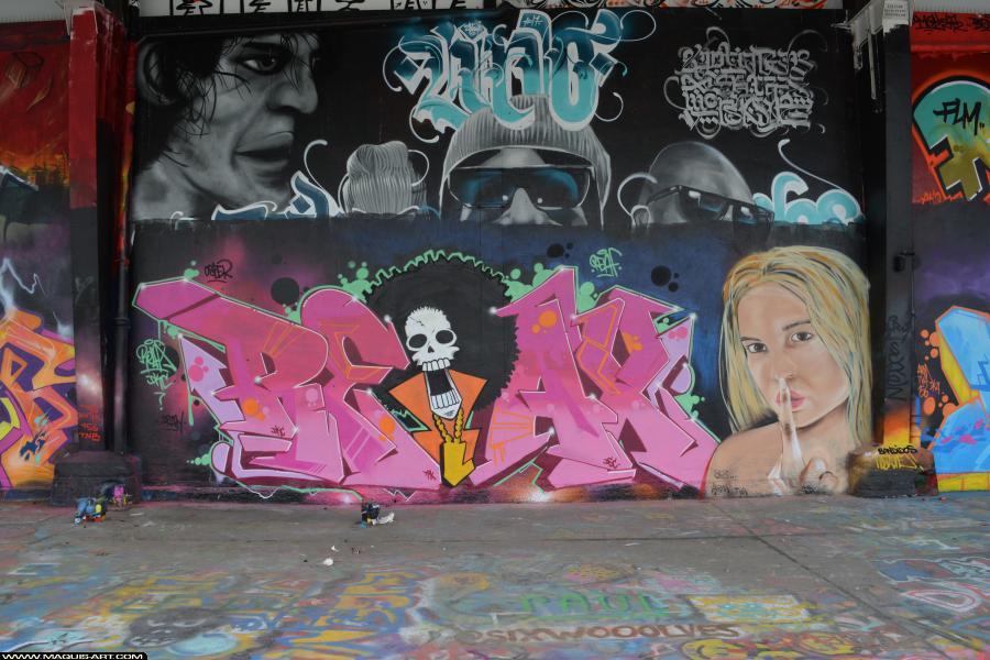Graffiti de Reax à L'Aérosol Paris (23 janvier 2018)