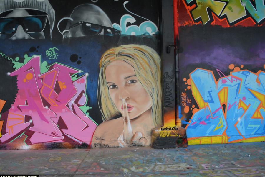 Screz - Artiste Graffiti au Wall of Fame L'Aérosol