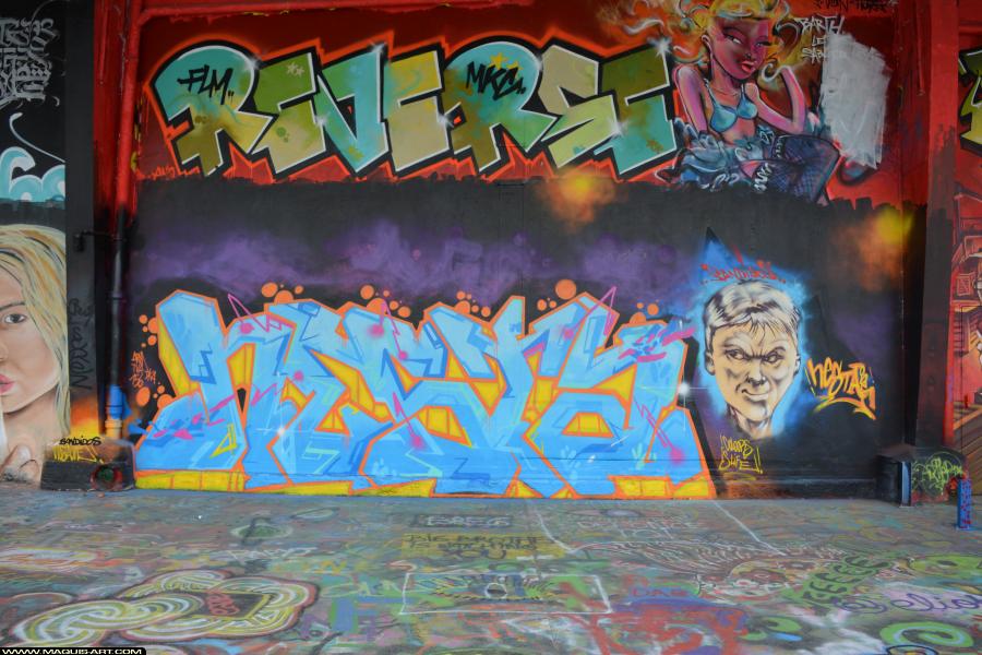 Graffiti de Nesta à L'Aérosol Paris (23 janvier 2018)