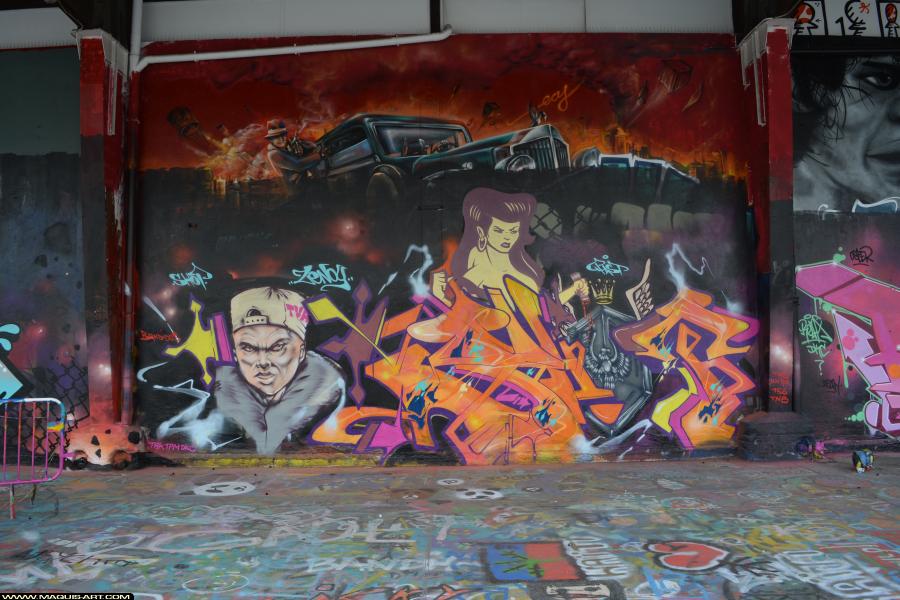 Graffiti de Fast à L'Aérosol Paris (23 janvier 2018)