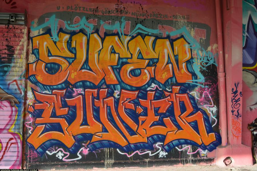 Graffiti de Suner et Sufen à L'Aérosol Paris (23 janvier 2018)