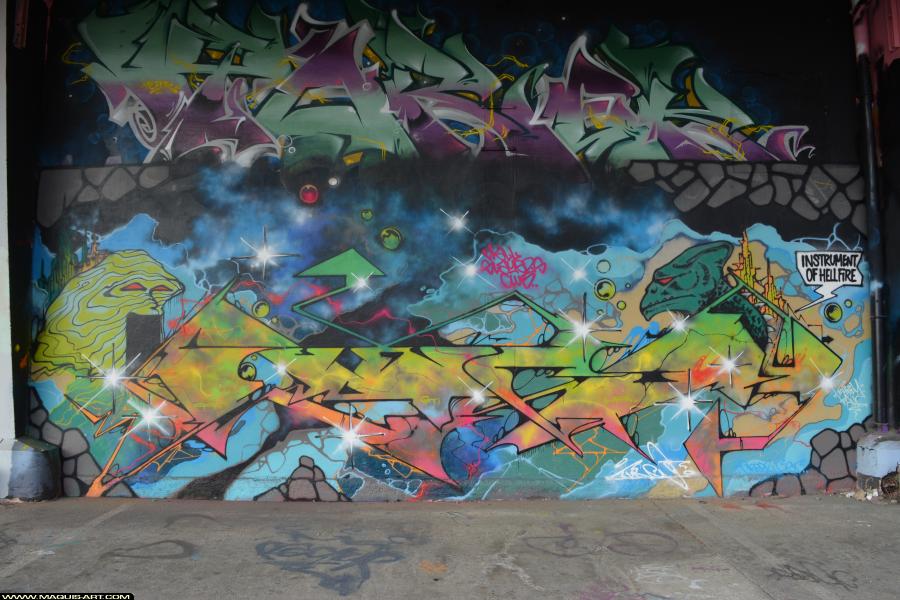 Graffiti de Func88 à L'Aérosol Paris (23 janvier 2018)