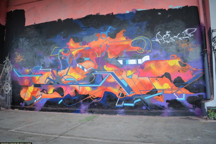 Graffiti de Nok78 à L'Aérosol Paris (23 janvier 2018)