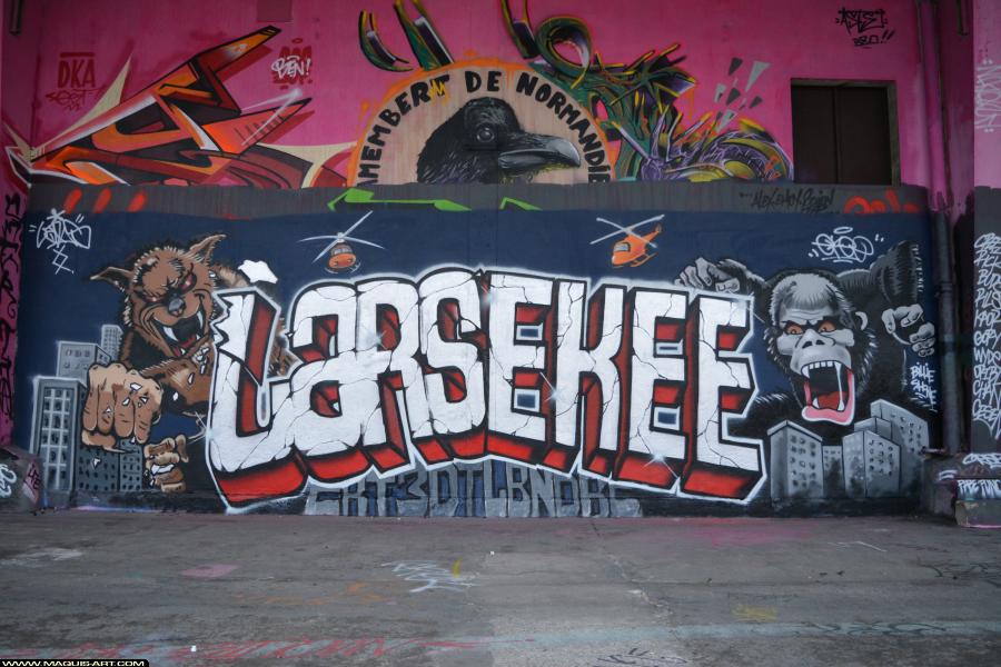 Graffiti de Lars et Ekee à L'Aérosol Paris (23 janvier 2018)