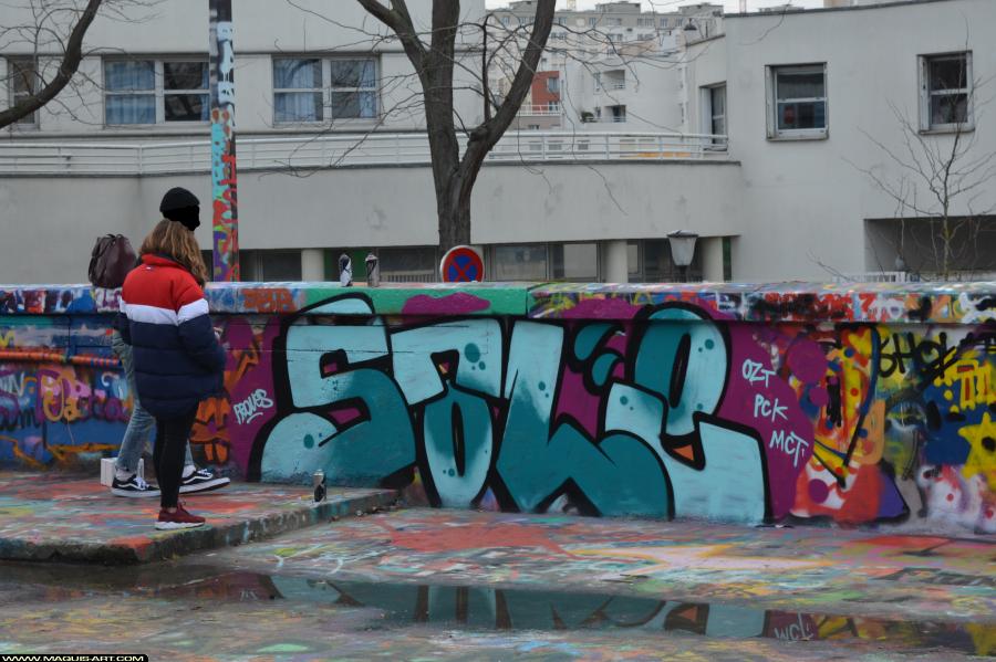 Graffiti de Sale à L'Aérosol Paris (28 janvier 2018)