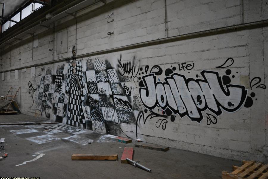 Graffiti de Jallal à L'Aérosol Paris (4 février 2018)