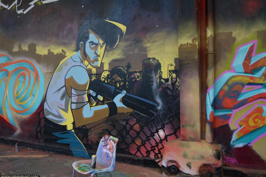 Graffiti à L'Aérosol Paris (4 février 2018)