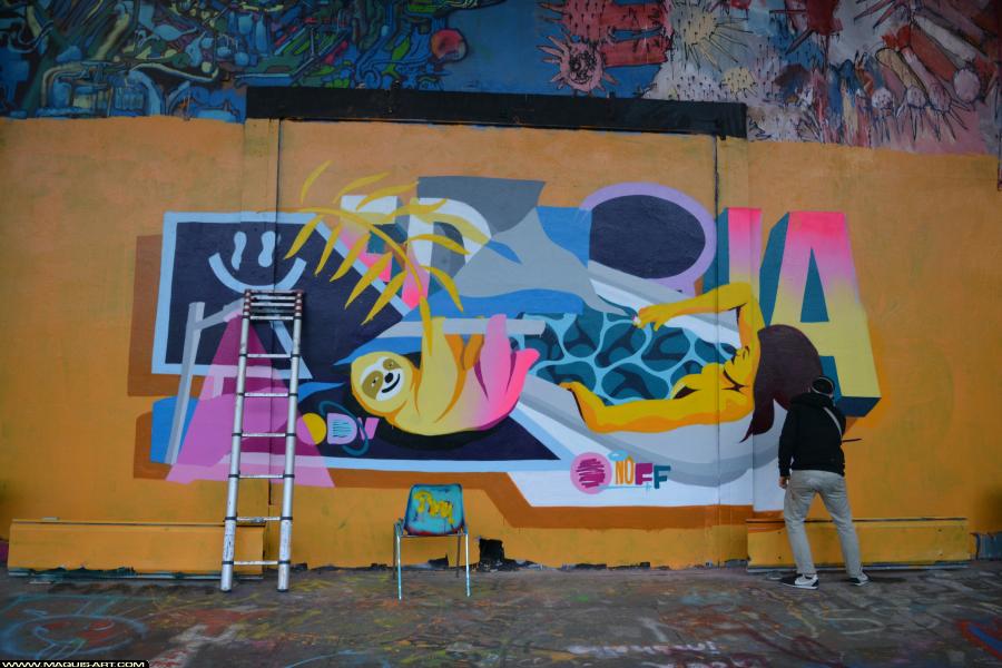 Graffiti de Media (odv) à L'Aérosol Paris (3 février 2018)