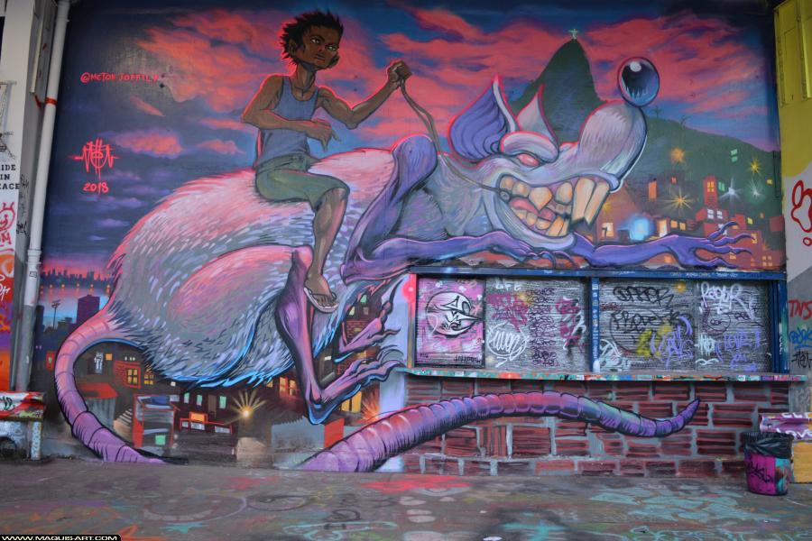Meton Joffily - Artiste Graffiti au Wall of Fame L'Aérosol
