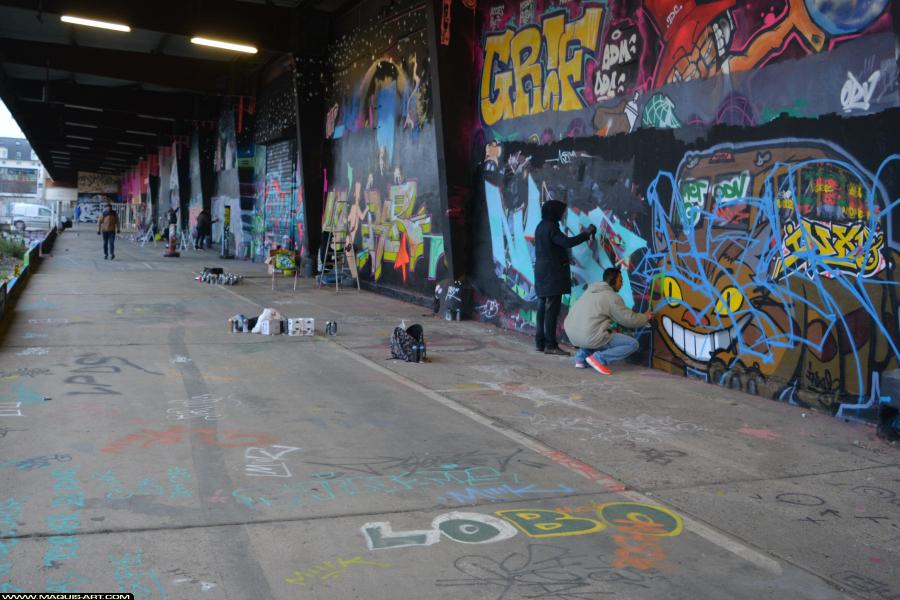 Graffiti de Bars et Gabone à L'Aérosol Paris (3 février 2018)