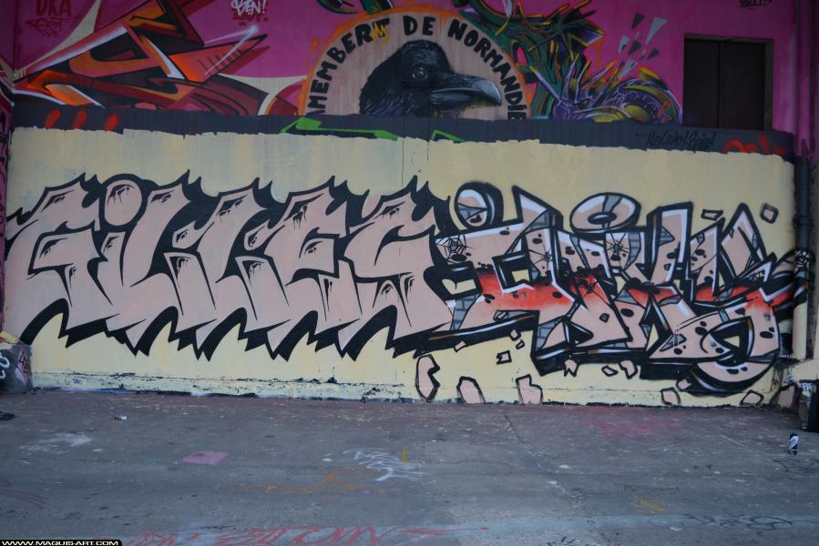 Graffiti d'Inxy et Gilles à L'Aérosol Paris (4 février 2018)