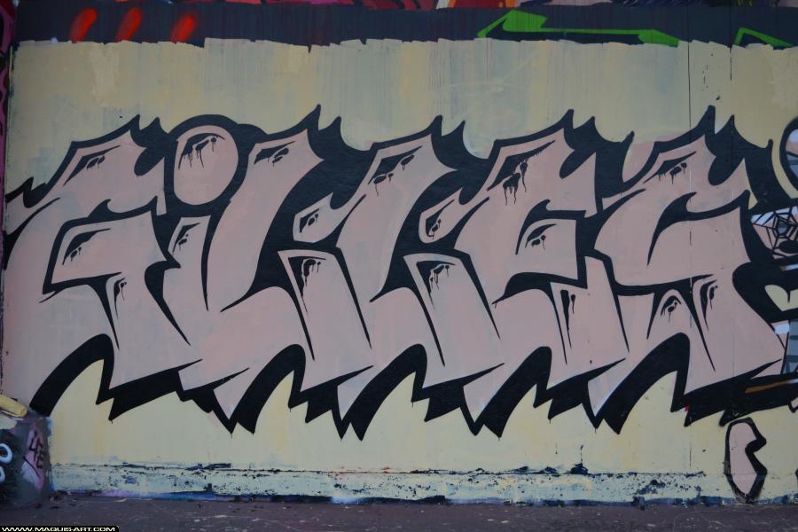 Graffiti de Gilles à L'Aérosol Paris (3 février 2018)