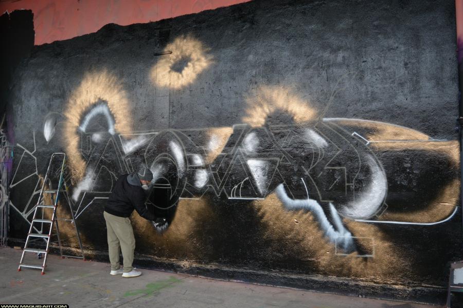 Graffiti de Nomad à L'Aérosol Paris (3 février 2018)