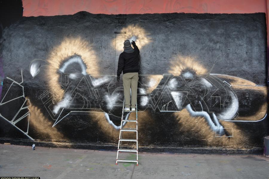 Graffiti de Nomad à L'Aérosol Paris (3 février 2018)