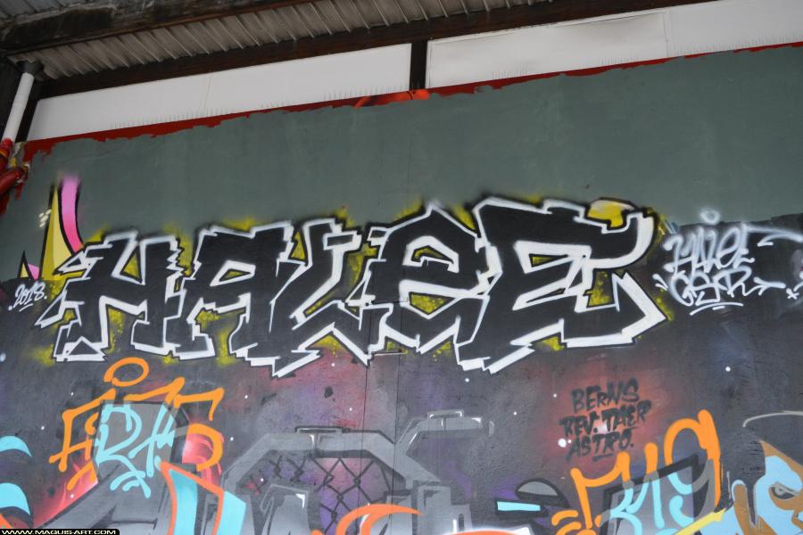 Graffiti de ??? et Halee à L'Aérosol Paris (4 février 2018)