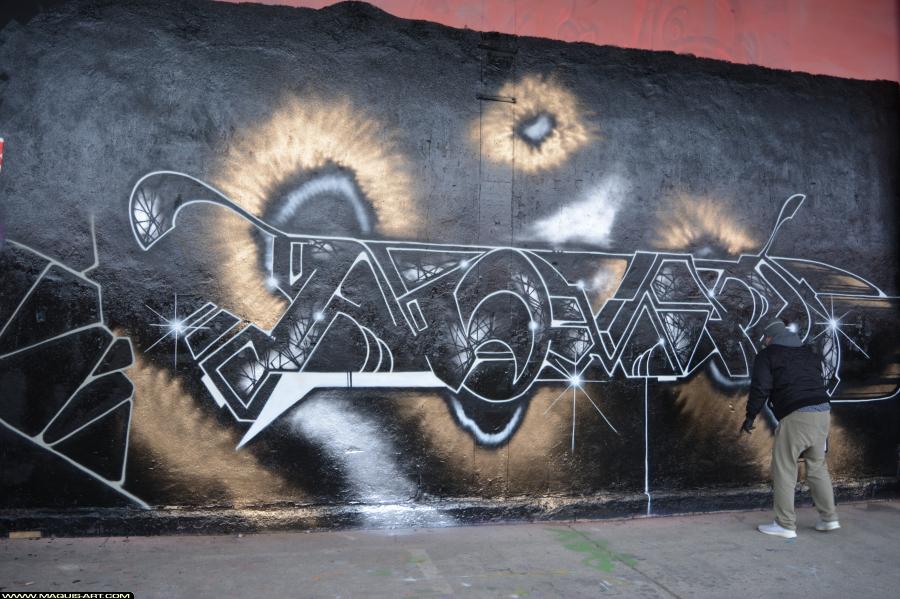 Graffiti de Nomad à L'Aérosol Paris (3 février 2018)