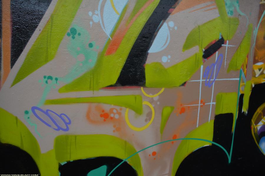 Graffiti de Gabone à L'Aérosol Paris (3 février 2018)