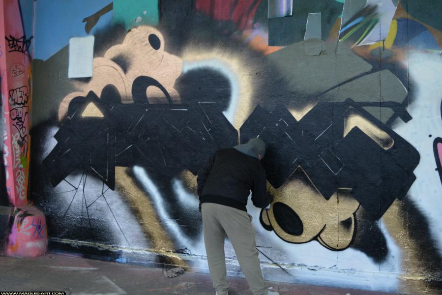 Graffiti de Nomad à L'Aérosol Paris (3 février 2018)