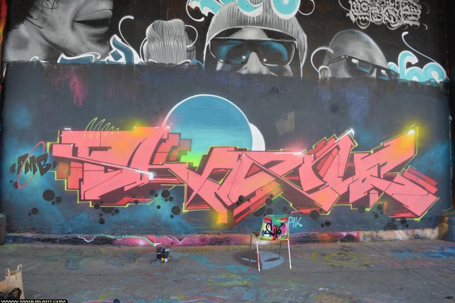 Graffiti de Rekor à L'Aérosol Paris (9 février 2018)