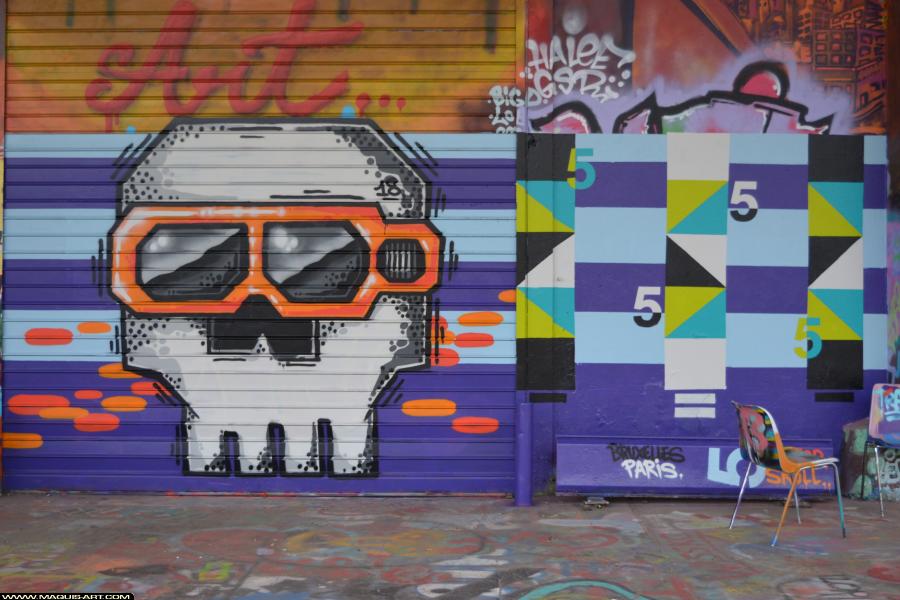 Graffiti de Hipster Skulls à L'Aérosol Paris (11 février 2018)
