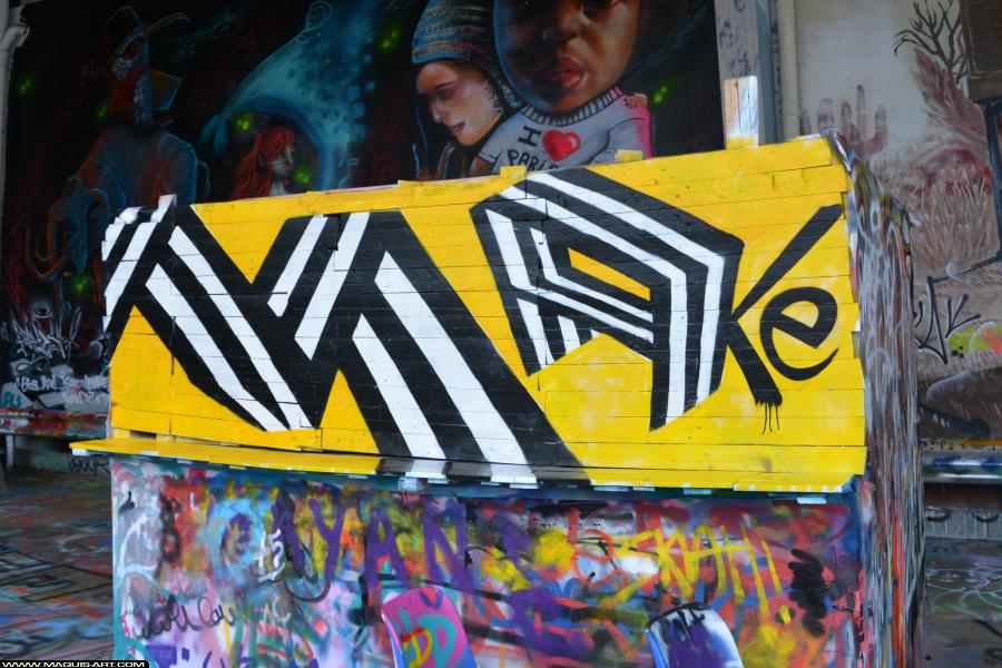 Graffiti de Make à L'Aérosol Paris (15 février 2018)